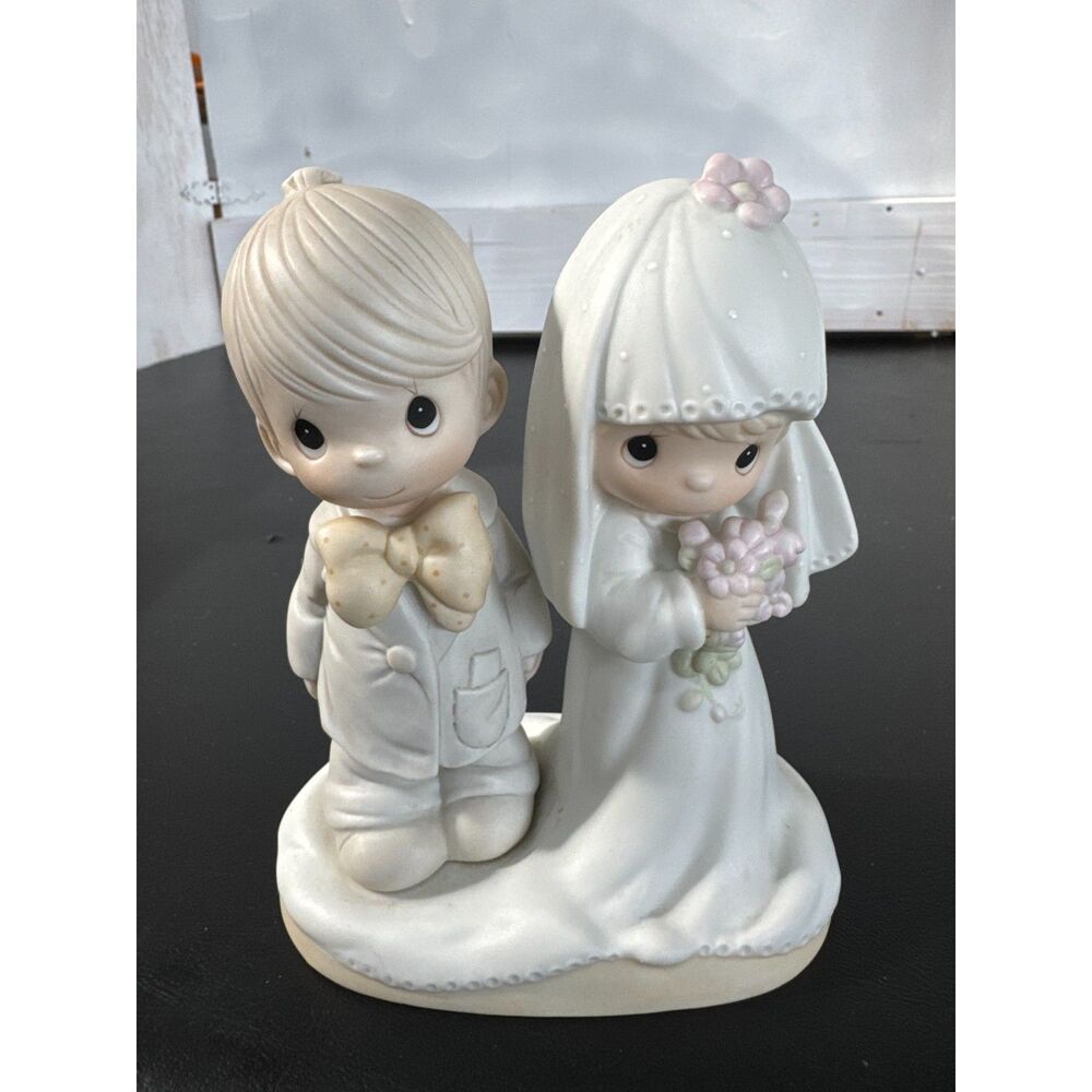 Precious Moments E-3114 "The Lord Bless You and Keep You" Wedding Figurine